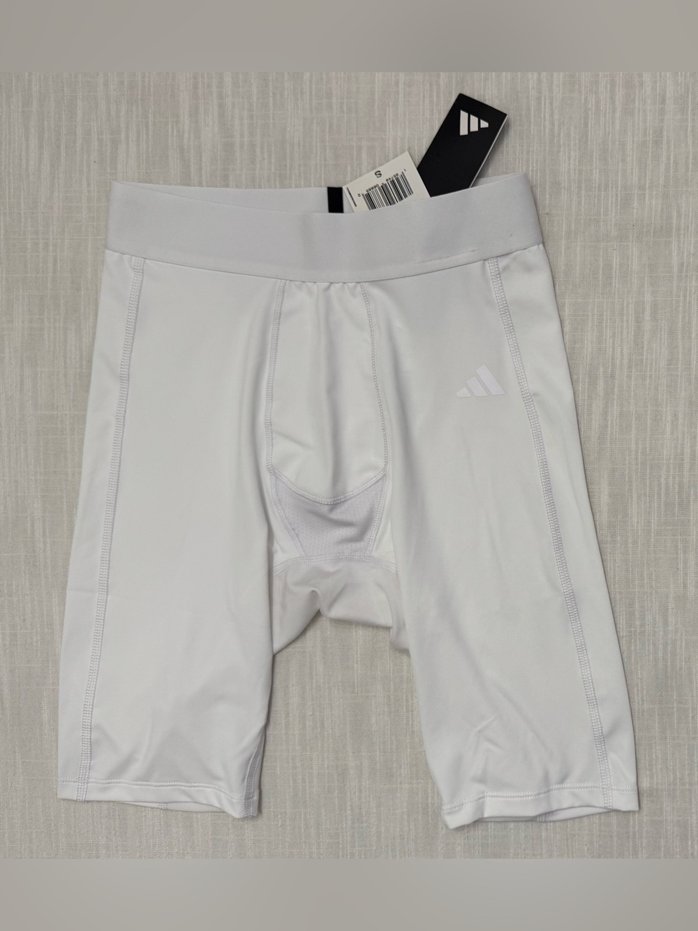 NWT Adidas Techfit Men’s Size Small Short Tight Compression Shorts HP0611 White